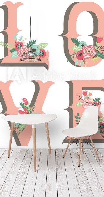 Bild på Wedding Flower Love Design Elements